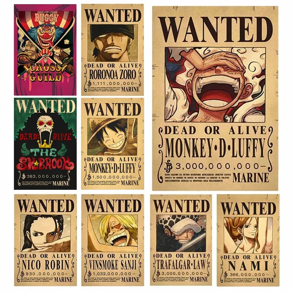 Wanted Posters 10pcs Set