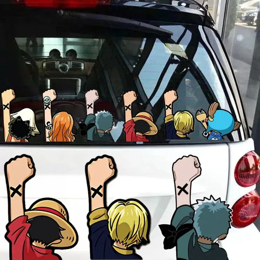 Straw Hat Pirates Car Sticker Set