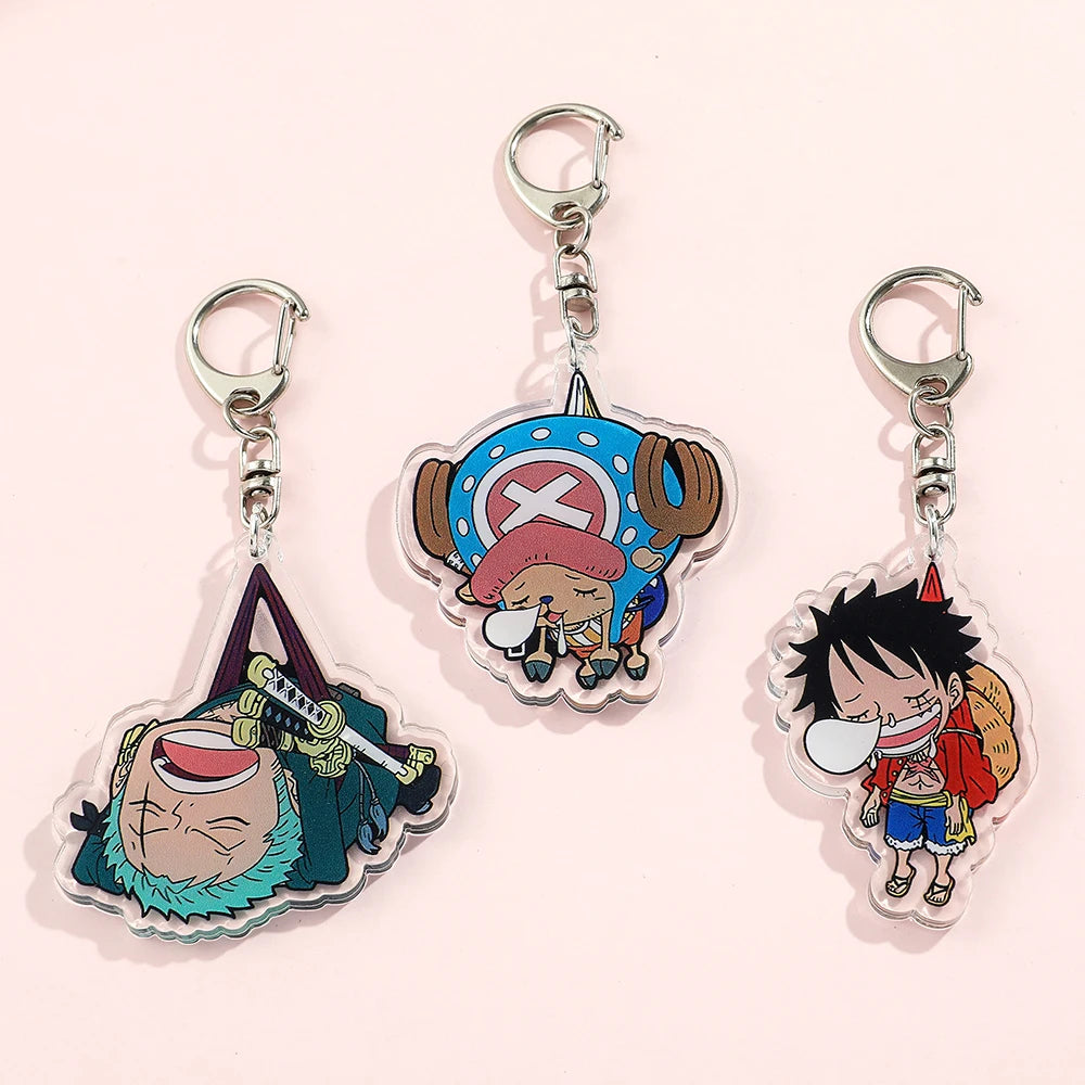 Zoro, Chopper & Luffy Keychain